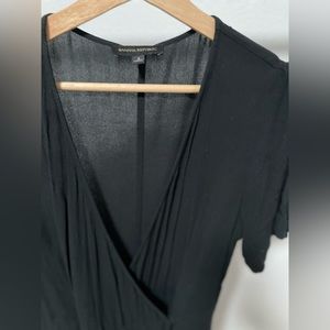 HANDKERCHIEF-HEM WRAP DRESS